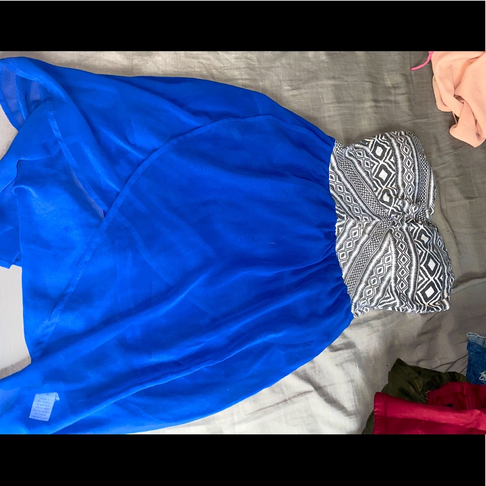 Float dress with open back